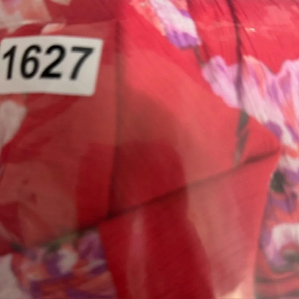Abercrombie & Fitch Red Floral Smocked Tiered Maxi Dress Pockets Small